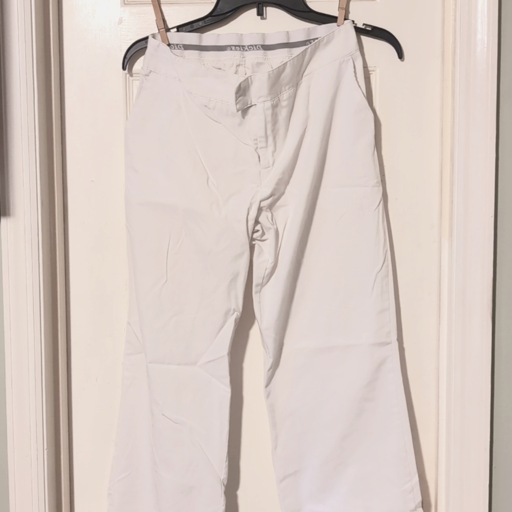 Scrub pants, Dickies size small, white